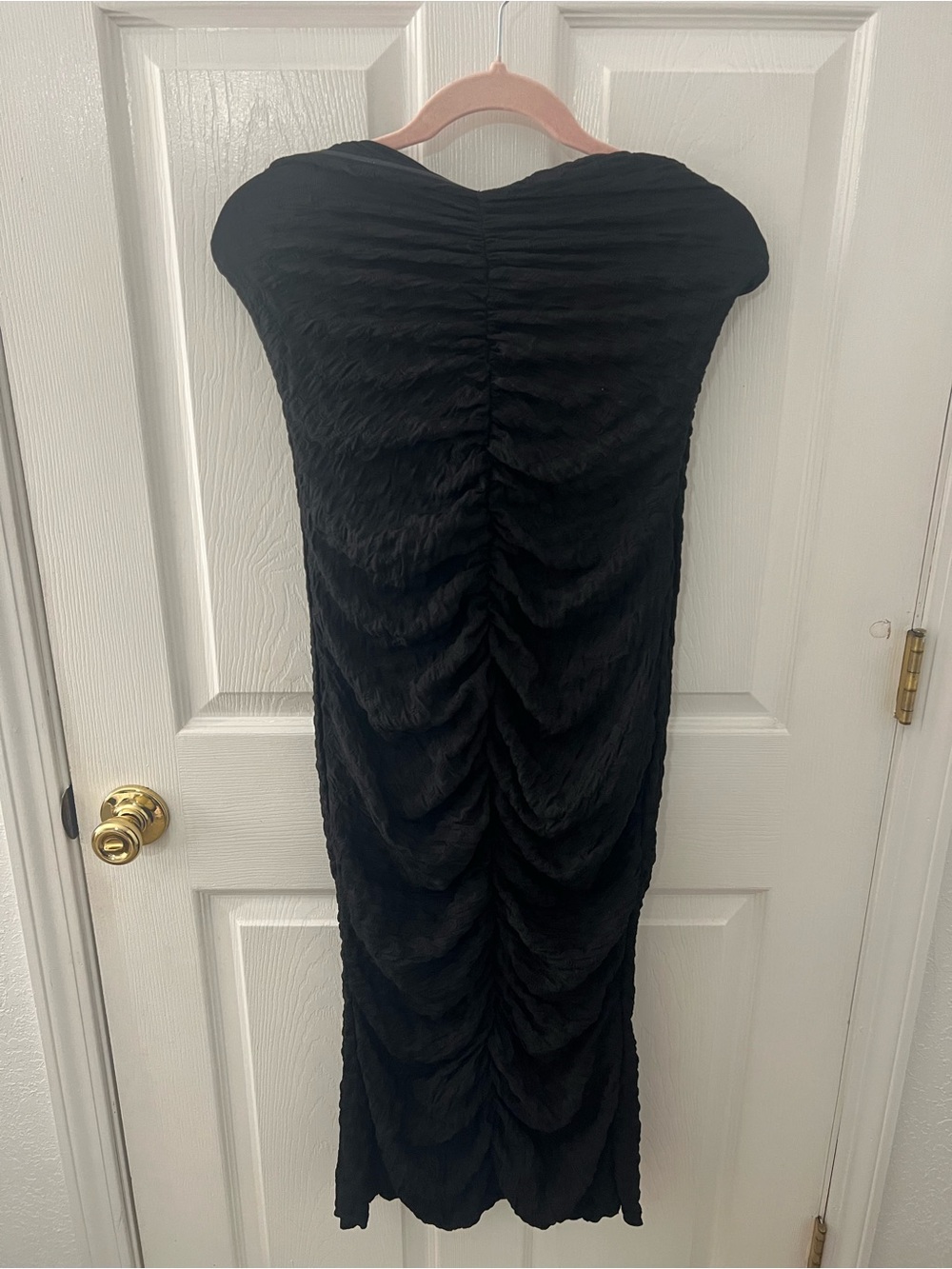 Urban Outfitters Black Ruched Bodycon Dress - Women's Elegant Evening Dress